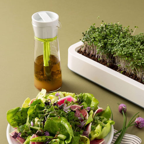 Chef'n 104-759-258 Emulstir Salad Dressing Mixer, One Size, Plastic, Arugula/Meringue