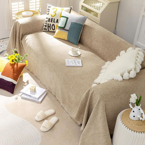 71"X71" VClife Sofa Chair Cover Pet Armchair Cover for Dog, Washable Non Slip Armchair Sofa Cover with Tassel Modern