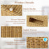 Wicker Hand Towel Box Cover Compatible with Disposable Paper Hand Towels, Wicker Paper Towel Holders, Hand Towel Holder