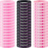 48 Pcs Pink Ribbon Breast Cancer Awareness Bracelets, Silicone Wristbands for Party Supplies