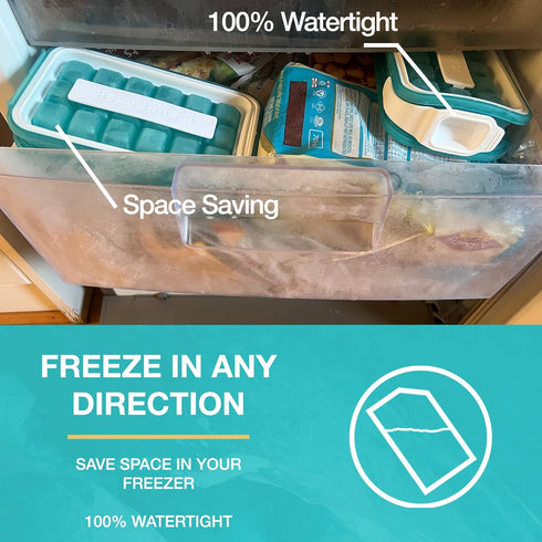 ICEBREAKER POP - 4 IN 1 - Ice Pack, Dispenser, Maker, Bin - Sanitary Silicone Ice Tray for Freezer