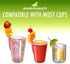 30 PACK) Garnishmate Clip On Garnish Holder Pick Cocktail Accessory for Entertaining Drinks and Charcuterie Boards