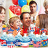 24 PCS 4th of July Cupcake Toppers, USA Patriotic Cupcake Liners for Cake Decoration Supplies