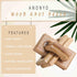 Boho Wooden Chain Links Decorative Object for Coffee Table & Shelf | Handmade Mango Wood Knot Sculpture Rustic Modern
