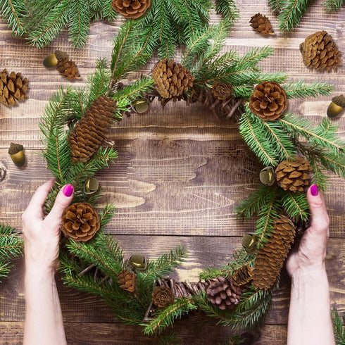 72Pcs Natural Pine Cone Set, Pinecones Acorns Ornaments for Autumn Winter Crafts, Christmas Decor, Bowl Vase Fillers