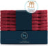 12 Pack 100% 13"x13" Hearth & Harbor Washcloths - Cotton Washcloth for Body and face, High Absorbent and Soft Body Wash