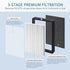 AP-528 Filter Pack of 2 Compatible with Air Choice AP-528 Air Cleaner Purifier, 3-in-1 Composite True HEPA