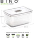 BINO Produce Saver - 6.8 Cup/1.6L Fridge Storage Containers for Fruits and Vegetables, BPA-Free with Adjustable Air Vent