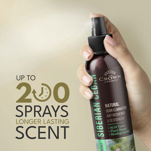 Natural Cedar Oil Spray - Non Toxic Cedar Essential Air Freshener for Closets, Rooms, Safe for Children