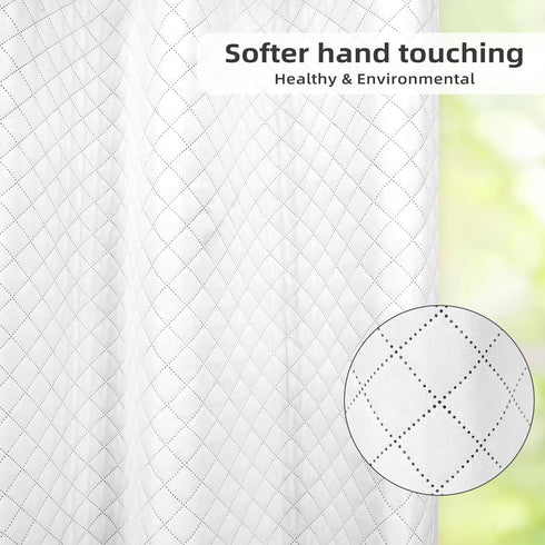 50 Inches 68 Inches DriftAway Soundproof Thermal Insulated Quilted Curtain Liners for Bedroom Sound Barrier Blackout