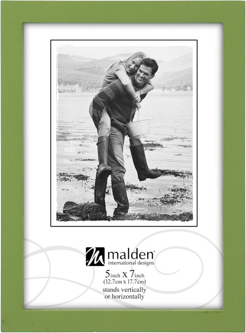Green Concept Wood Picture Frame, 5x7 by Malden International Designs