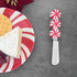 Set 4 Supreme Housewares Peppermint Candy Cheese Spreaders, Hand-Painted Resin Handles with Stainless Steel Blades
