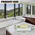 Countertop White Soap Dish Tray Marble Soap Holder Trinket Plate for Bathroom Sink Kitchen Bedroom Vanity Bathroom