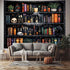 Algasan 59.1 51.2 Inches Magic Bookshelf Tapestry Magical Book Tapestry Gothic Witchy Vintage Library Skull Potion