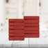 Superior Turkish Cotton Jacquard Solid 12-Piece Washcloth/Face Towel Set, Quick Dry Small Decorative Towels in Maroon