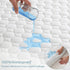 King Size Waterproof Mattress Protector Rayon from Bamboo Fitted Quilted Mattress Pad Cover with Deep Pocket Up to 18''