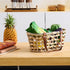 Egg Baskets for Collecting Fresh Eggs Farmhouse Handmade Wicker Hyacinth Egg Collecting Basket with Handle