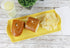 Calypso Basics Plastic Tidbit Melamine Sandwich Tray, Lemon