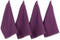 DII Basic Terry Collection Windowpane Dishtowel Set, 4 Piece, Eggplant Solid, 16x26