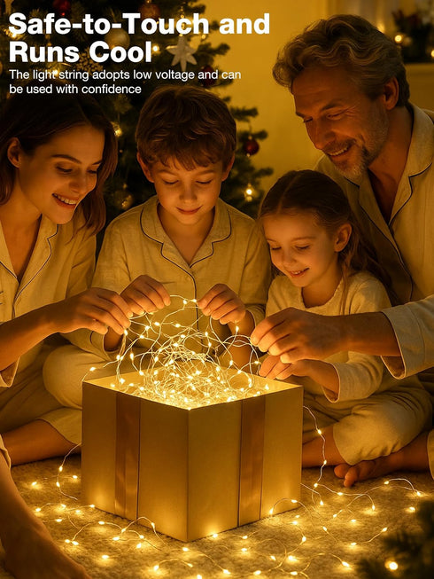 12Pack 7ft 20 3 Fairy Lights with Timer, LED Twinkle Light Battery Operated Modes, Mini String Lights for Christmas