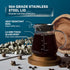 Glass Range Coffee Server for Pour Over Coffee & Tea, 600ml/20oz Ovalware Microwave Safe & Heatproof 2.5mm Thick Glass