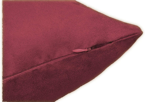 20 54 Inch MoonRest Classic Microsuede Body Pillow Pillowcase - Ultra-Soft Plush - Hidden Zipper X - Wine