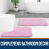 OLANLY U-Shaped Toilet Rugs 24x20, Extra Soft Absorbent Chenille Bathroom Mats, Non-Slip, Machine Washable