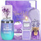 Gifts for Women, Mom, Wife, Girlfriend, Sister - Lavender Spa Gift Basket Set for Birthday, Christmas, Valentine's Day
