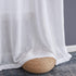 HLC.ME Abbey Faux Linen Textured Semi Sheer Privacy Sun Light Filtering Grommet Curtains for Bedroom & Living Room, 2