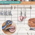 8 Pieces Measuring Cups and Spoons Set, Nesting Cups with Stainless Steel Handle for Dry and Liquid Ingredients (Light