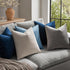 MIULEE Velvet Throw Pillow Covers 18x18 Inch, Pack of 2 - Dark Blue, Super Soft Decorative Cushion Cases
