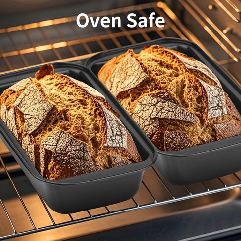 Novery 2PCS 8 4 Nonstick Bread Pan - x Carbon Steel Loaf Baking Pans, DishesRectangle Baking Supplies for Homemade