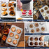 TeamFar Muffin Pan, 6 Cup Stainless Steel Muffin Tin Tray Set for Baking Cakes, Cornbread, Quiche, Oven & Dishwasher