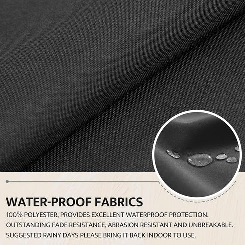mudilun Outdoor Adirondack Chair Cushion High Weather Resistant Tufted Waterproof Lounge Cushion Anti-Slip Thickened