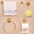 Indian Shelf Premium Boho Brass Towel Ring, Antique Gold Hand Towel Holder for Bathroom Accessories