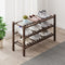 ZHUTIANXIA Bamboo Shoe Rack Organizer for Closet and Entryway - Space-Saving Narrow Shoe