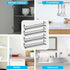 ROFAY 4 Pack Spice Rack Organiser, Wall Mounted Tier Shelf with Adhesive Sticker & Screws for Spices, Herbs, Jars