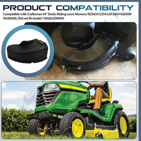 EZYPAK 960120040 532187298 187298 54" RZ5424 LGT2654 YTH24V54 YTH24V48 Mulch Plate Cover Hooks Kit Compatible