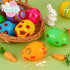 36 3.15'' JOYIN Toy PCs Plastic Printed Bright Easter Eggs, Over Tall Fillable Empty Eggs Bulks for Easter Hunt, Basket