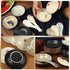 Tioncy Set of 12 Japanese Retro Style Tableware, 6 Pcs Asian Soup Spoons, 6 Pcs Ramen Spoons, 3.8 Inch Rice Spoon