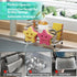 Countertop HapiRm Sink Caddy Sponge Holder - Self-draining Kitchen Sink Organizer with Smiley Face and Brush Holder