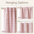 2 84 Inch Light Blush Pink Blackout Curtains for Bedroom Nursery Girl Panels,Shabby Chic Floral Pattern Sheer Double