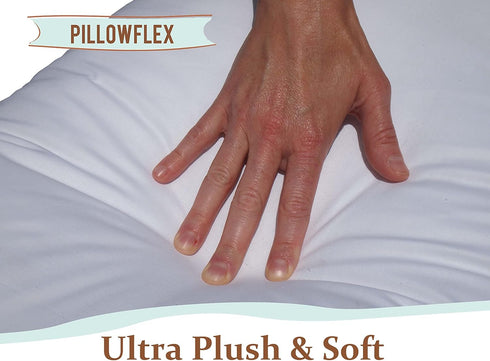 Pillowflex Premium Polyester Throw Pillow Insert - 20x20 - Ultra Soft Small Square Pillow, Couch Sham, 1 Soft