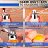 Egg Cracker Tool for Raw Eggs - Stainless Steel Shell Opener with Ergonomic Design, Adjustable Effort, Durable Build