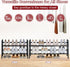 2 Closet, Closet, Housen Solutions Tier Expandable Shoe Rack for Adjustable Shoe Shelf Storage Organizer for Small