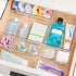 Vtopmart 72 PCS Clear Plastic Drawer Organizers Set, 4-Size Versatile Storage Bins for Makeup, Jewelry, Kitchen Utensils