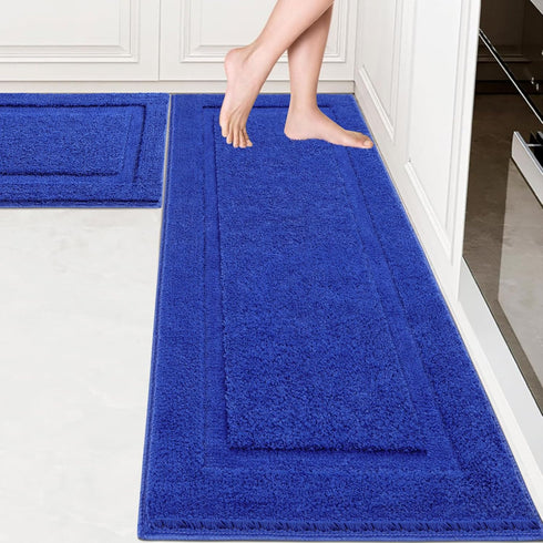 SHACOS Super Soft Bathroom Runner Rugs, 20x47 inch Non Slip Washable Bath Mats, Microfiber Long Bathroom Mats for