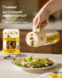 18.6 oz/550ml 2 1 Mist(0.5g/Spray) katbite olive oil dispenser bottle for Cooking, in glass oil bottle and oil sprayer
