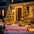 Dofulay 49FT 600 8 Christmas Cluster Lights Plug-in LED Fairy String Lights, Modes Timer Waterproof for Christmas Tree