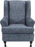 2 Chair,A02 CRFATOP Printed Wing Chair Slipcovers Piece Stretch Wingback Chair Cover Spandex Fabric Wingback Armchair